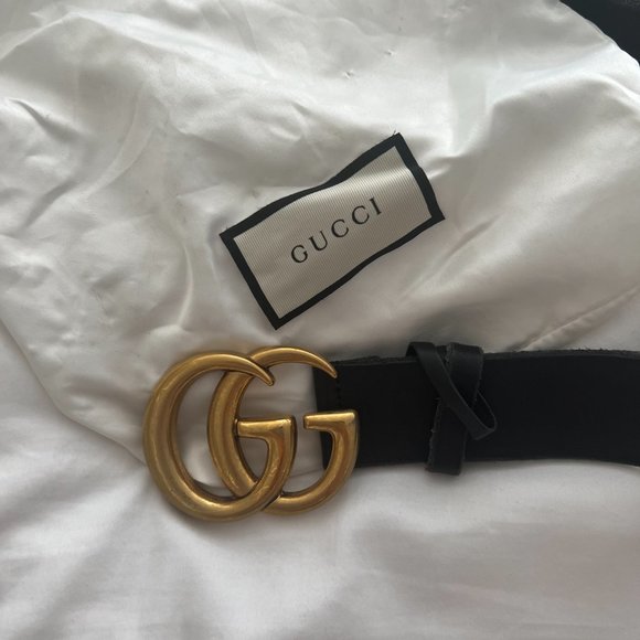 Gucci Wide Leather Belt - Picture 3 of 9